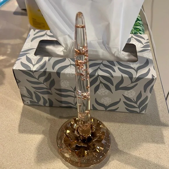 Vintage lucite Candle With Holder - Picture 2 of 12